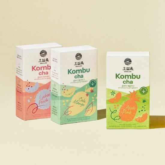 osulloc Kombucha 10 Sticks 50g (Cala Mango / Lychee Peach / Apple