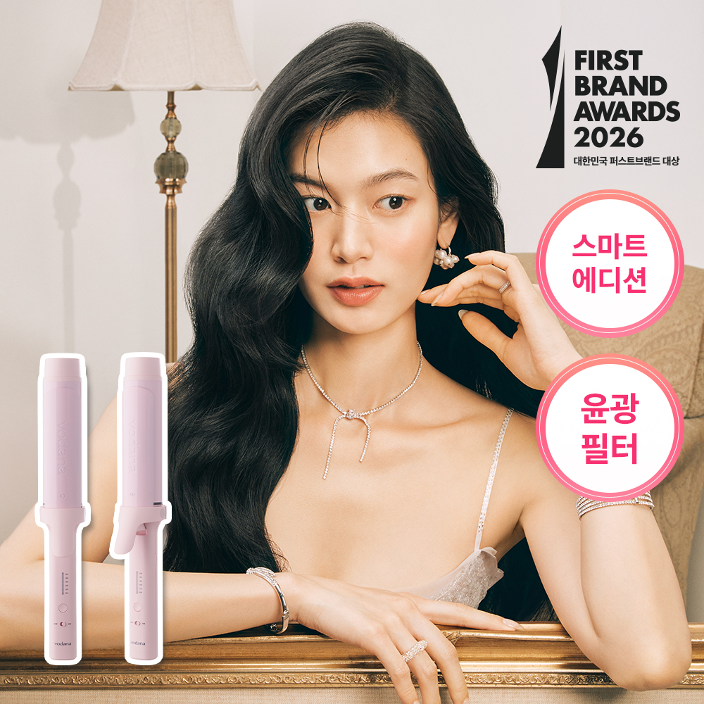 vodana Glow Curling Styler FV 40mm #Powder Pink | OLIVE YOUNG Global