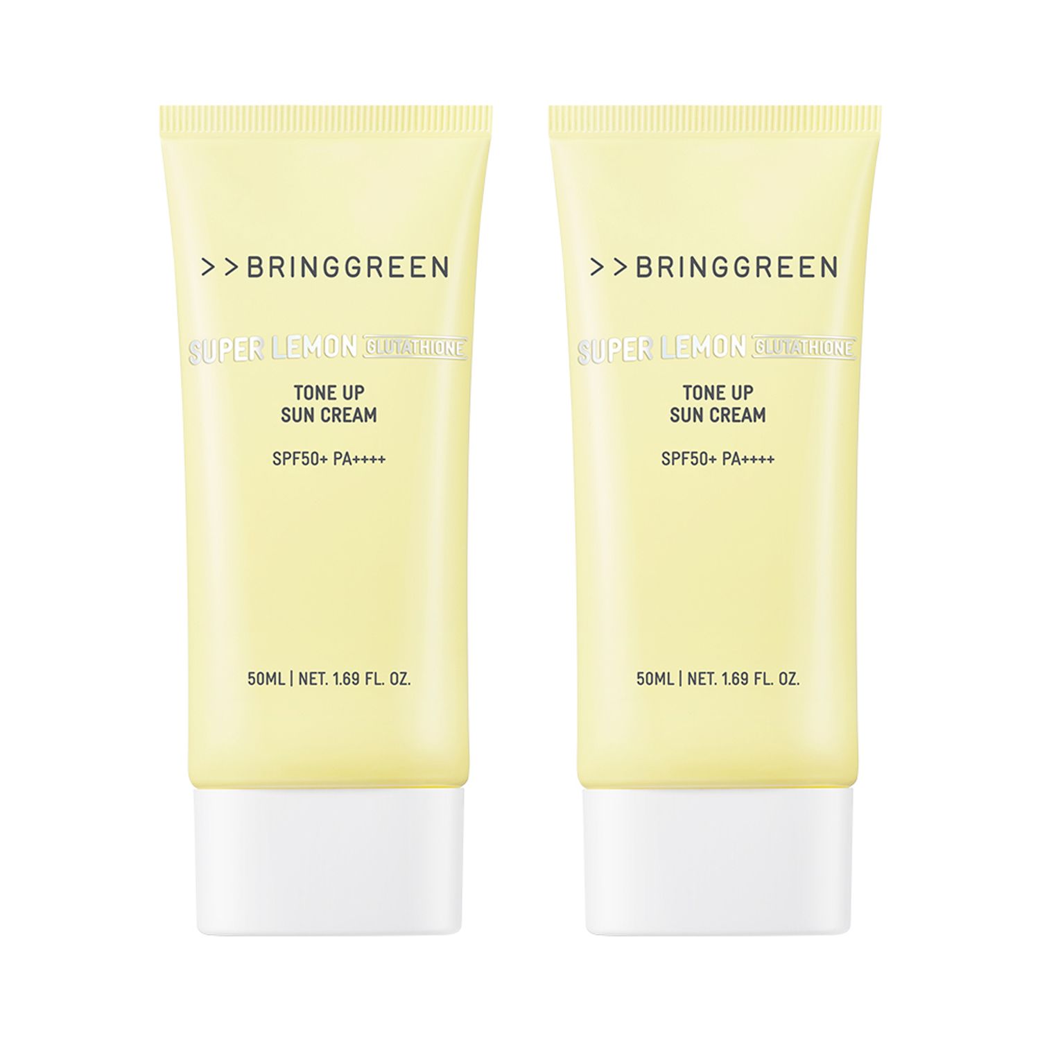 BRINGGREEN Super Lemon Glutathione Tone Up Sun Cream 50ml 1+1 Set | OLIVE  YOUNG Global