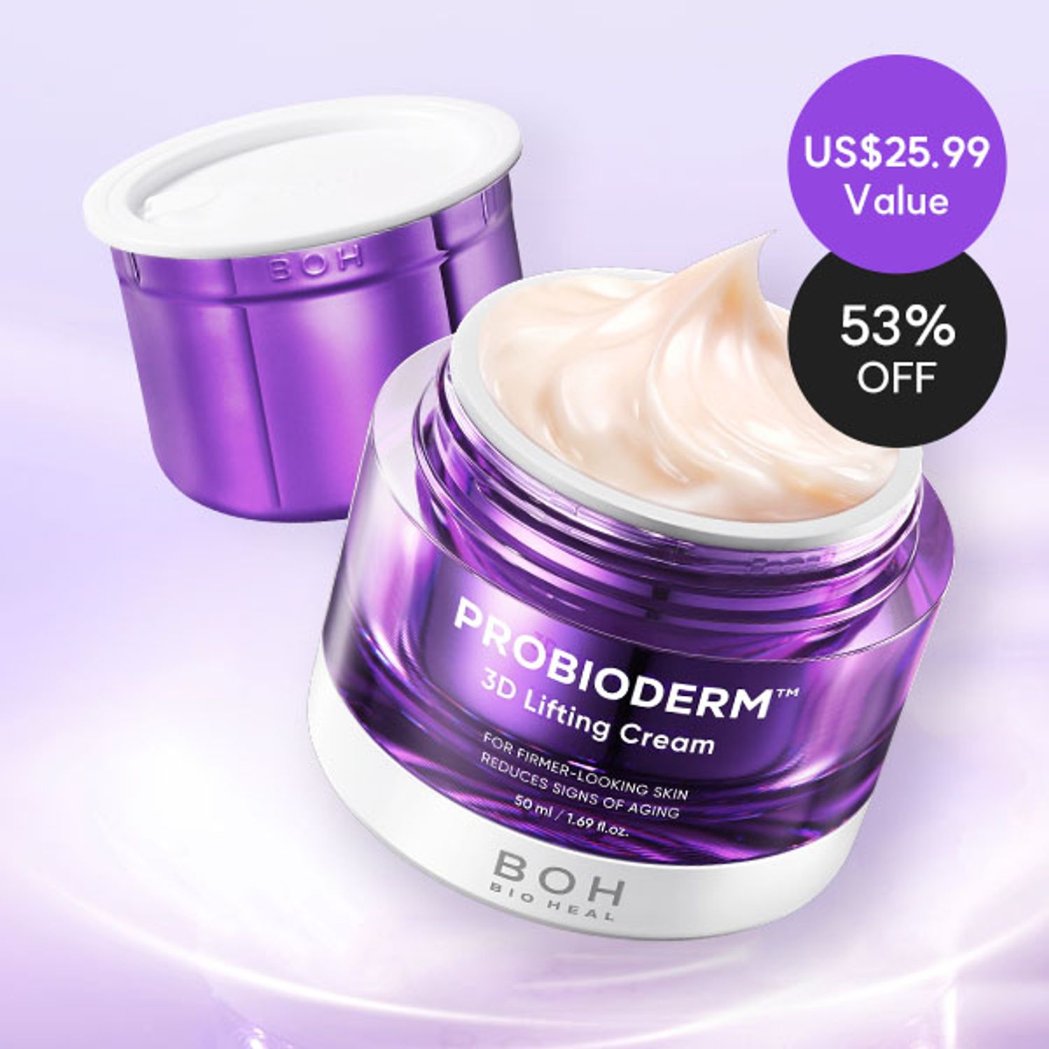 BIOHEAL BOH Probioderm 3D Lifting Cream 50mL Refill Set | OLIVE YOUNG Global