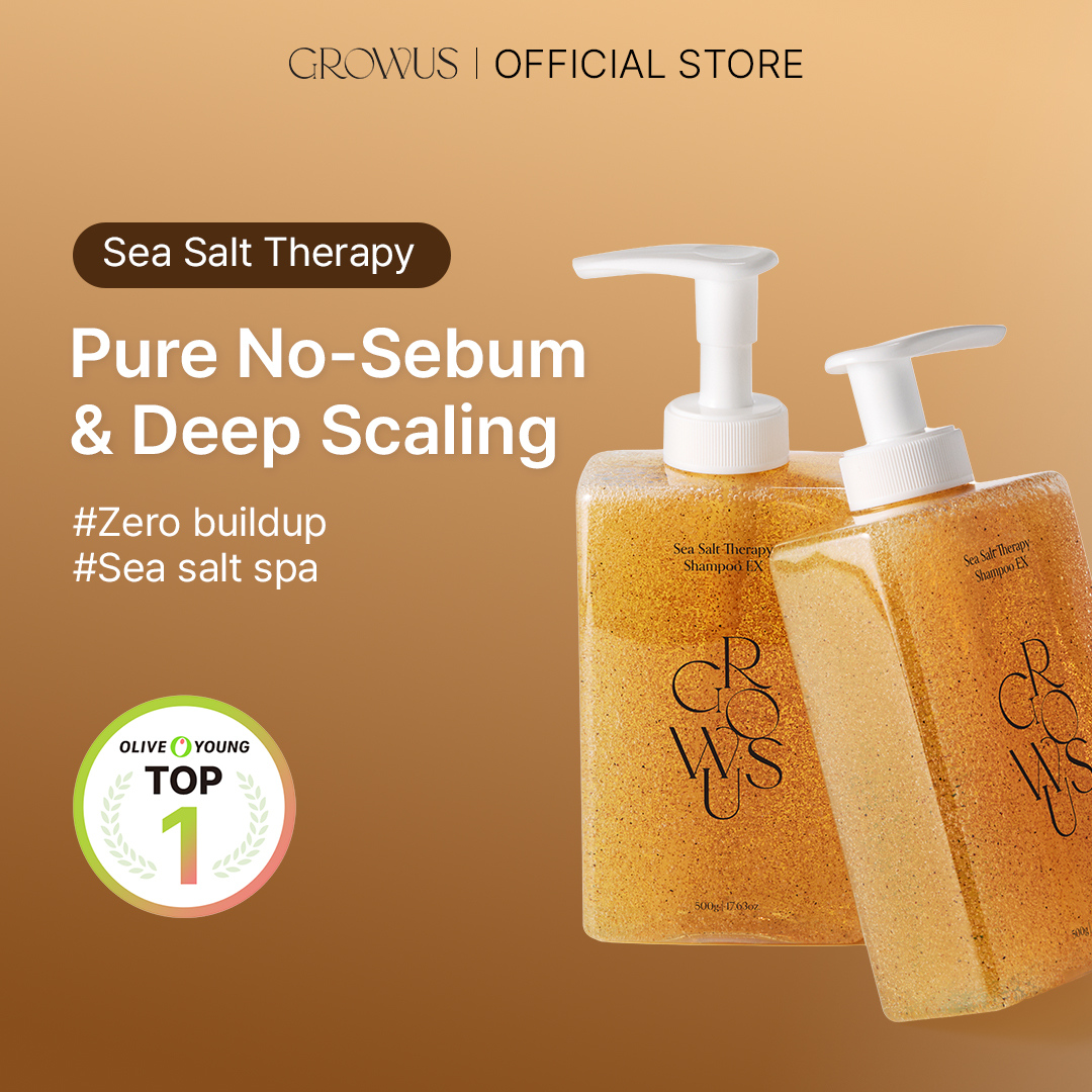 growus Sea Salt Therapy Shampoo EX 500g Set | OLIVE YOUNG Global