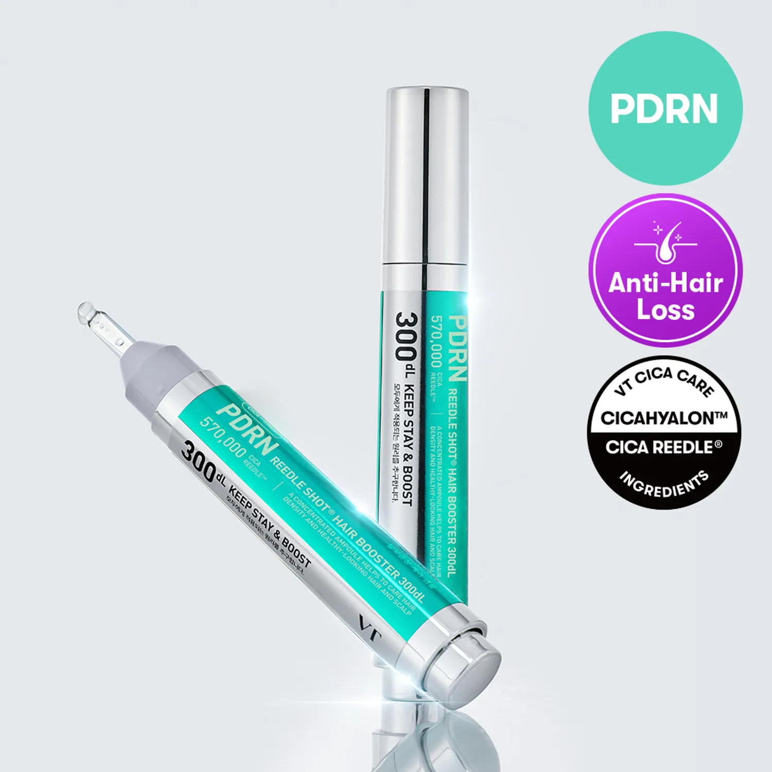 VT PDRN Reedle Shot Hair Ampoule 300dL 15ml