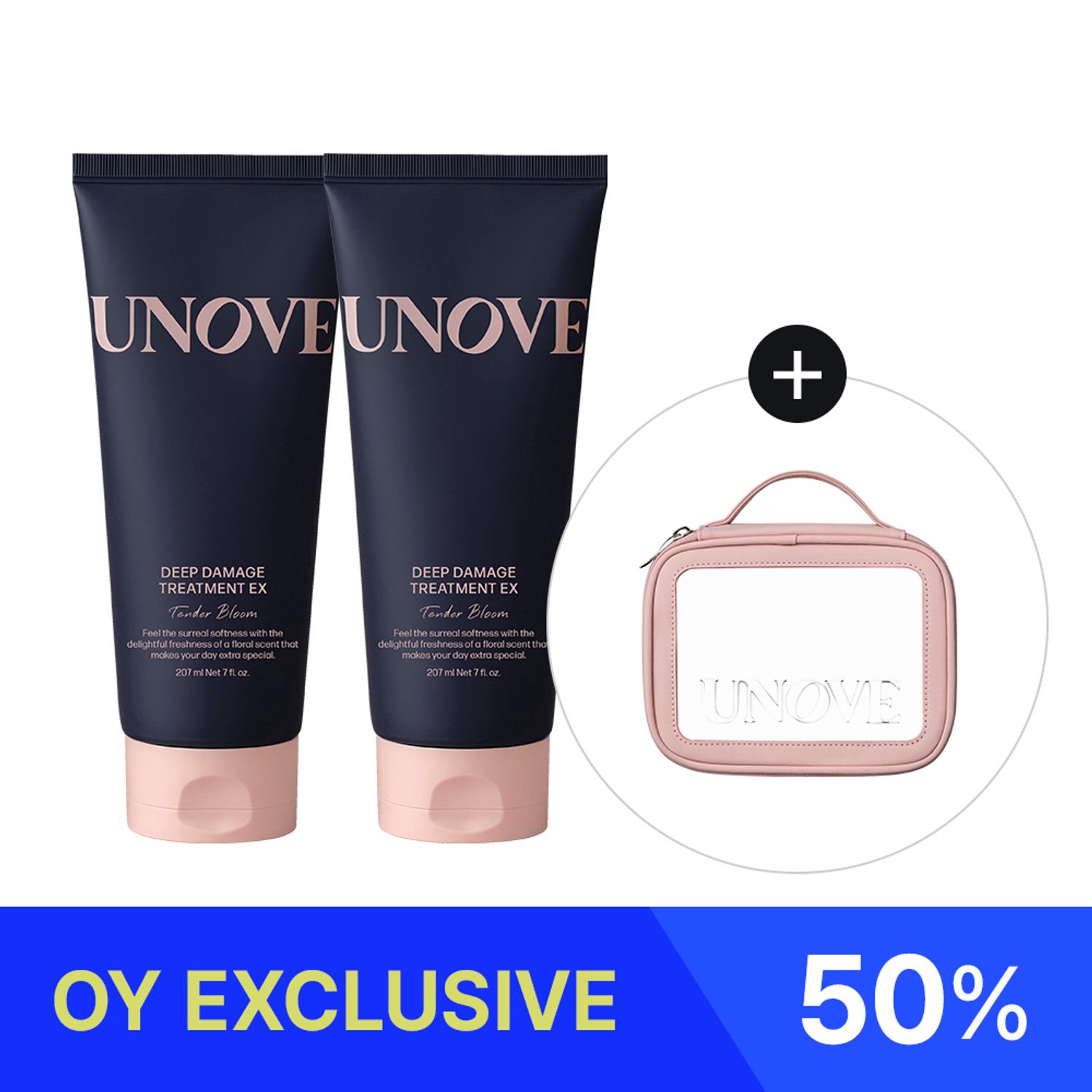 UNOVE Deep Damage Treatment 207ml Double (+Travel Pouch) | OLIVE YOUNG Global