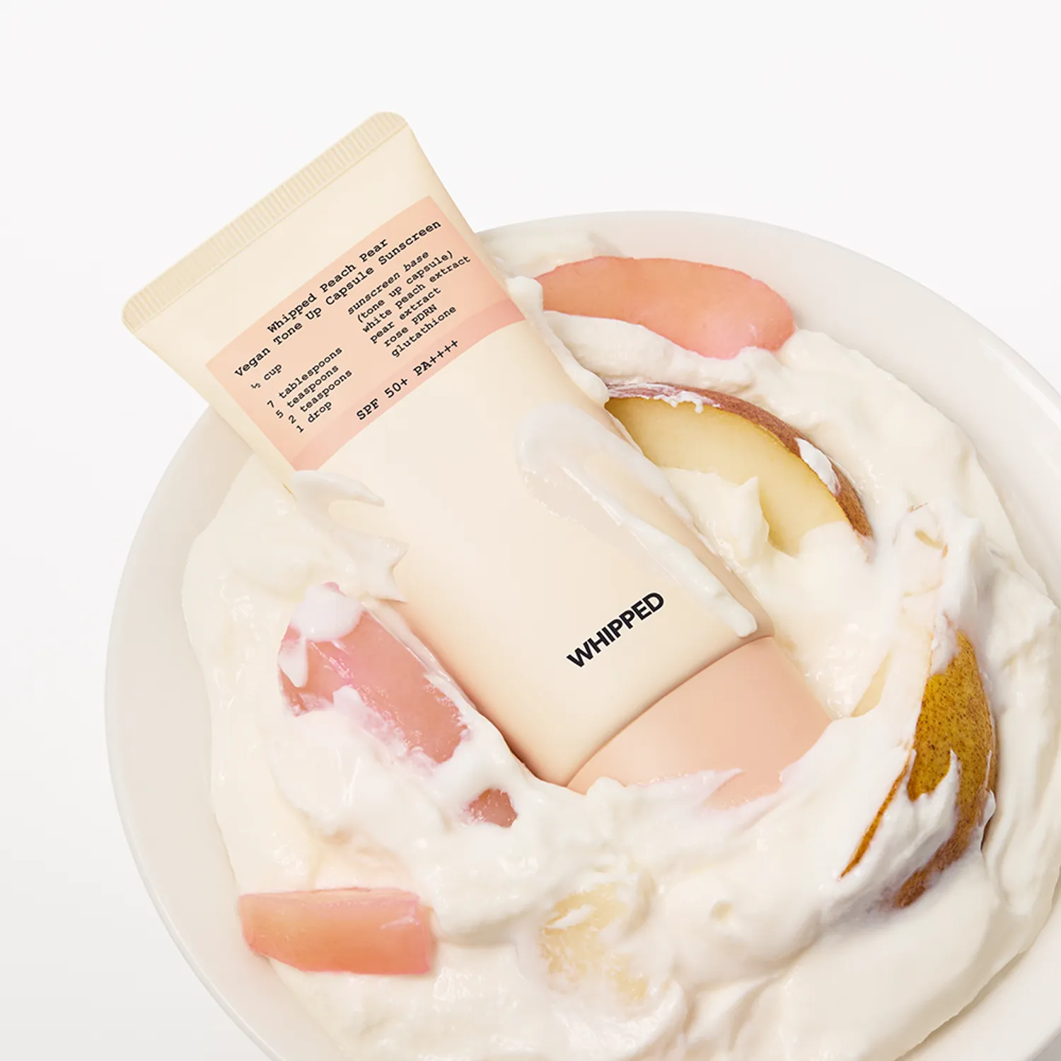 Whipped Peach Pear Vegan Tone Up Capsule Sunscreen 50ml | OLIVE Whipped Peach Pear Vegan Tone Up Capsule Sunscreen 50ml | OLIVE