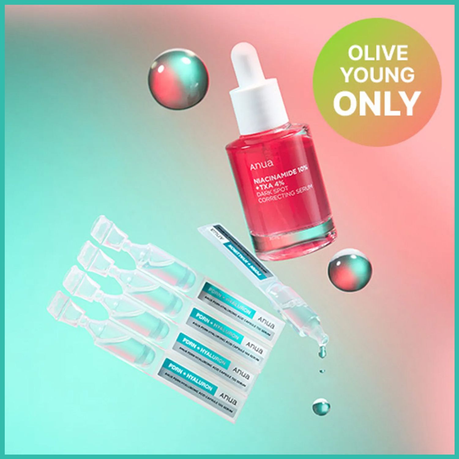 Anua Niacinamide 10%+TXA 4% Dark Spot Correcting Serum 30ml Special Set (+PDRN Hyaluronic Capsule 100 Serum 5ml) | OLIVE YOUNG Global