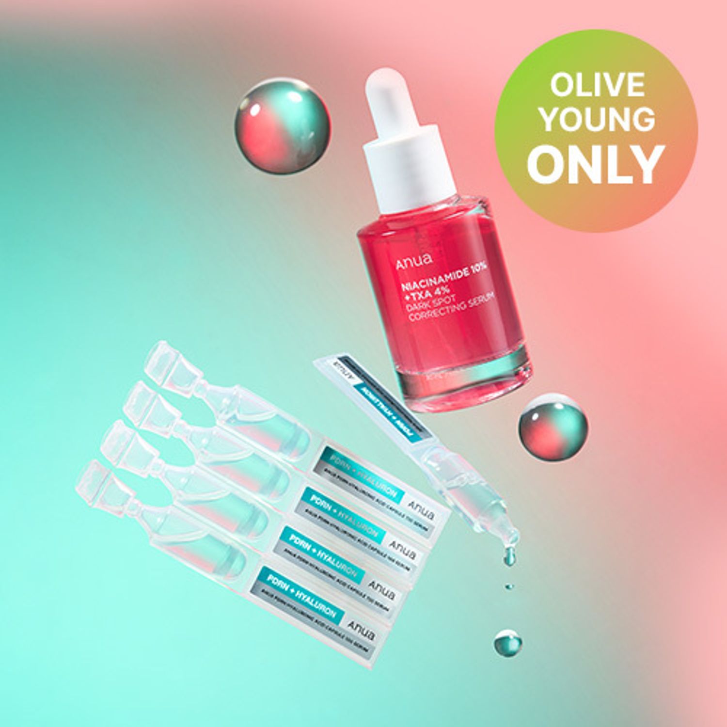 Anua Niacinamide 10%+TXA 4% Dark Spot Correcting Serum 30ml Special Set (+PDRN Hyaluronic Capsule 100 Serum 5ml) | OLIVE YOUNG Global