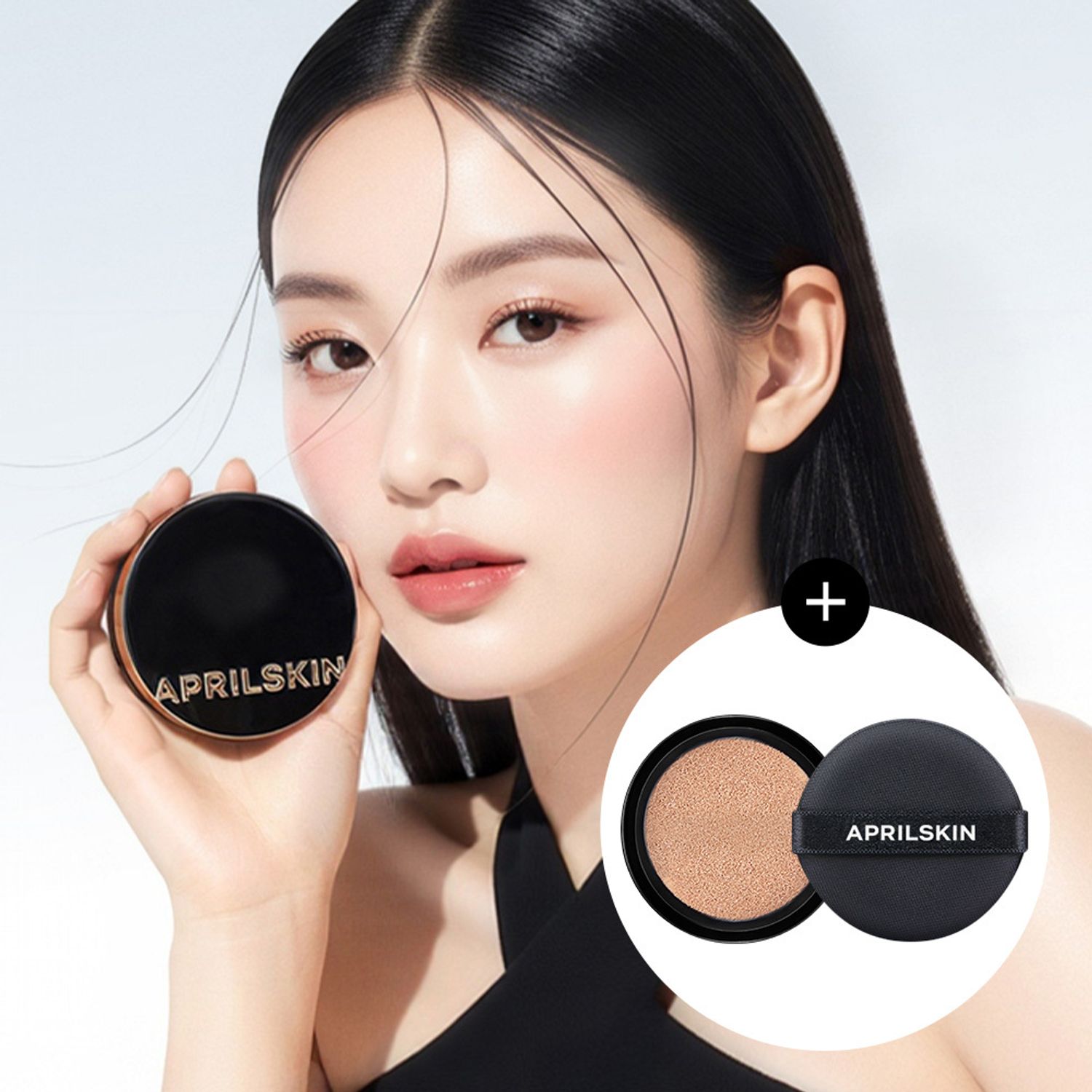 APRILSKIN Magic Snow Cushoin Black 3.0 (Original Product + Refill Special Set) | OLIVE YOUNG Global