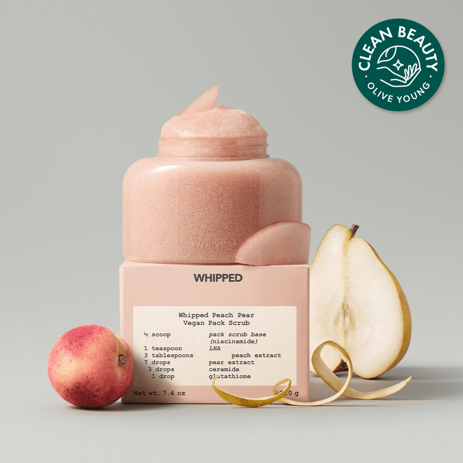Whipped ピーチペア ビーガンパックスクラブ 210g | OLIVE YOUNG Global
