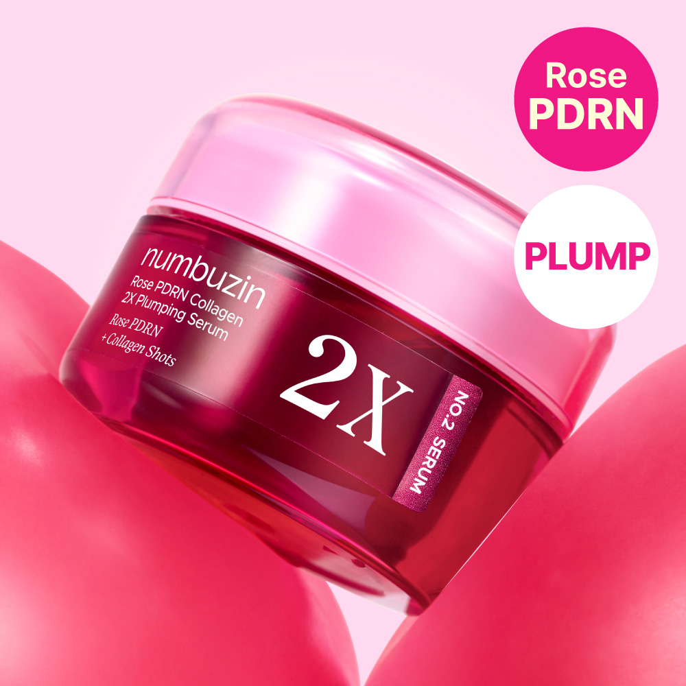 numbuzin No. 2 Rose PDRN Collagen 2X Plumping Serum 30ml | OLIVE