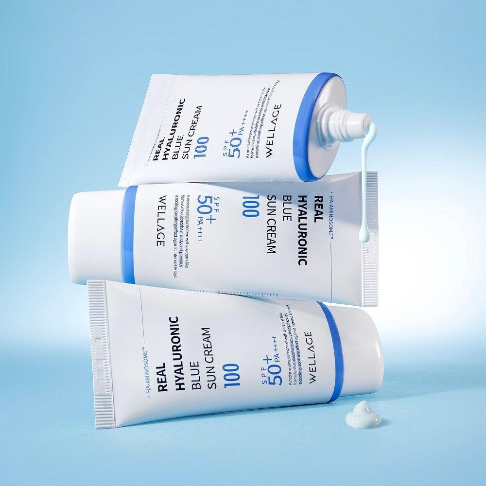 WELLAGE リアルヒアルロニックブルー日焼け止め 50ml | OLIVE YOUNG Global