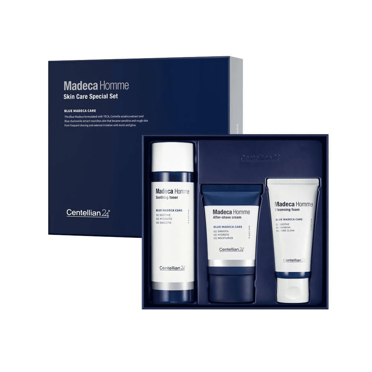 Centellian24 Medeca Homme 2pcs Special Set (Toner 150mL + After-shave Cream 50mL + Cleansing Foam 50mL) | OLIVE YOUNG Global