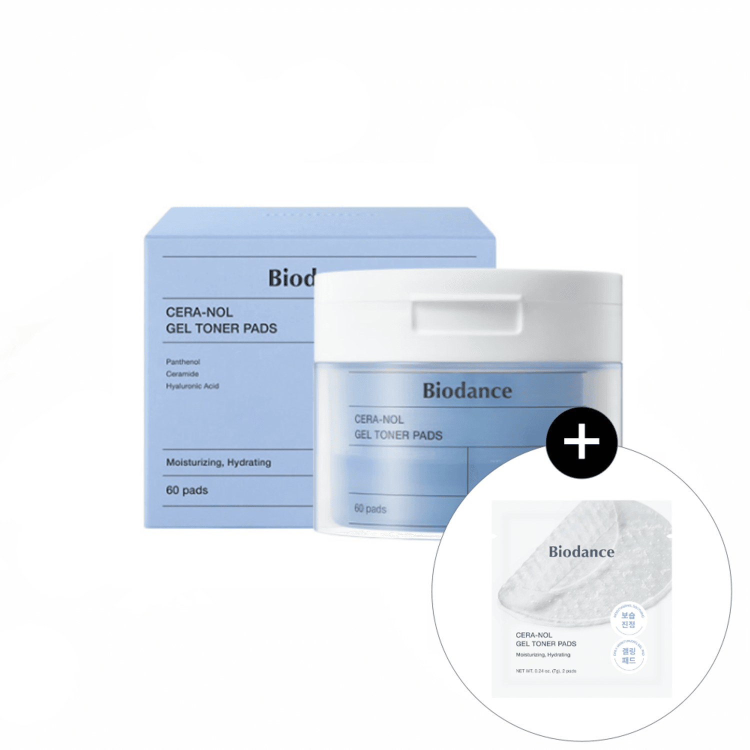 BIODANCE Hydro Cera-nol Gel Toner Pad 60P Set (+4P) | OLIVE YOUNG Global