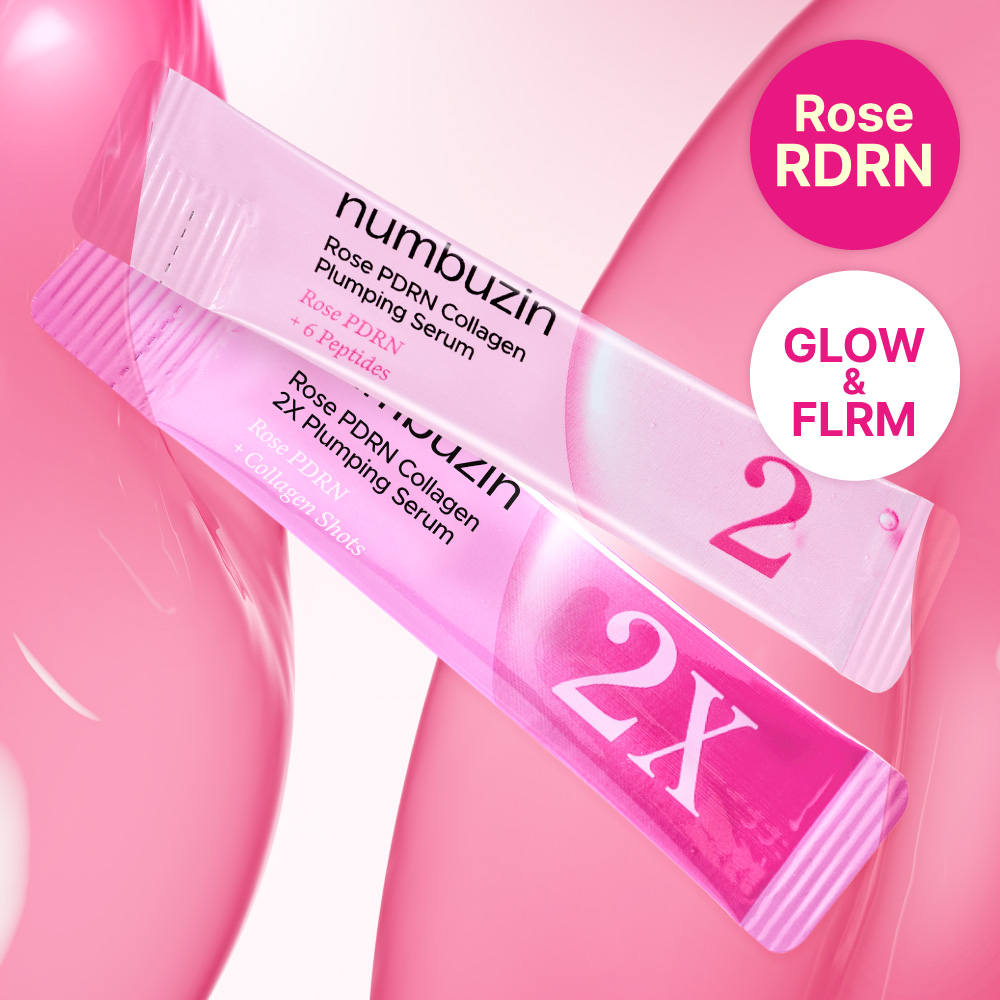 Rona Pink 美容液 Dセラム numbuzin 2番ローズPDRNコラーゲンプランピングセラムデュオ 10ml
