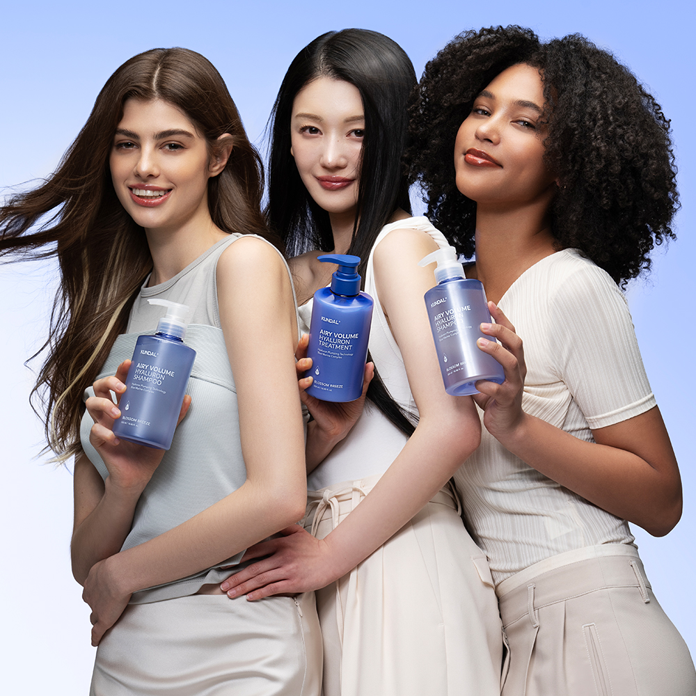 KUNDAL Hyaluronic Airy Volume Shampoo Blossom Breeze 500ml | OLIVE