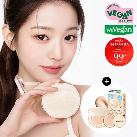 韓国oliveyoung限定 AMUSE Ballerina Edition] AMUSE Ceramic Skin Perfector Cushion 15g