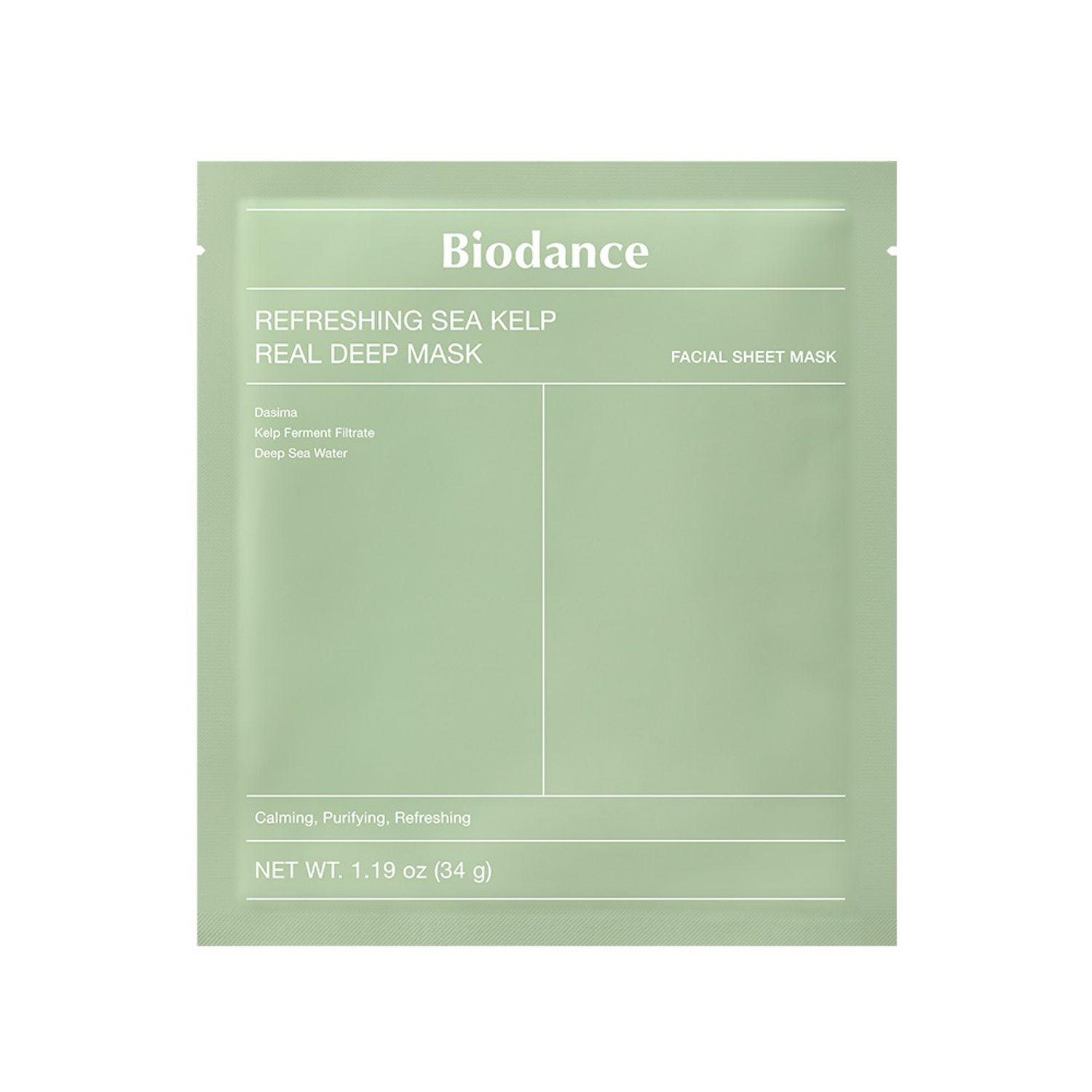 BIODANCE Refreshing Sea Kelp Real Deep Mask Sheet 1ea | OLIVE YOUNG Global