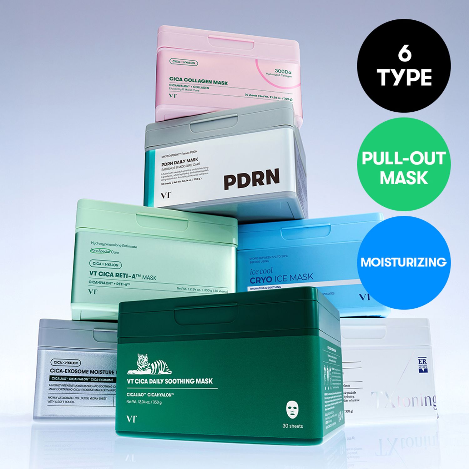 VT Cica Daily Soothing Mask Sheet 30 Sheets | OLIVE YOUNG Global