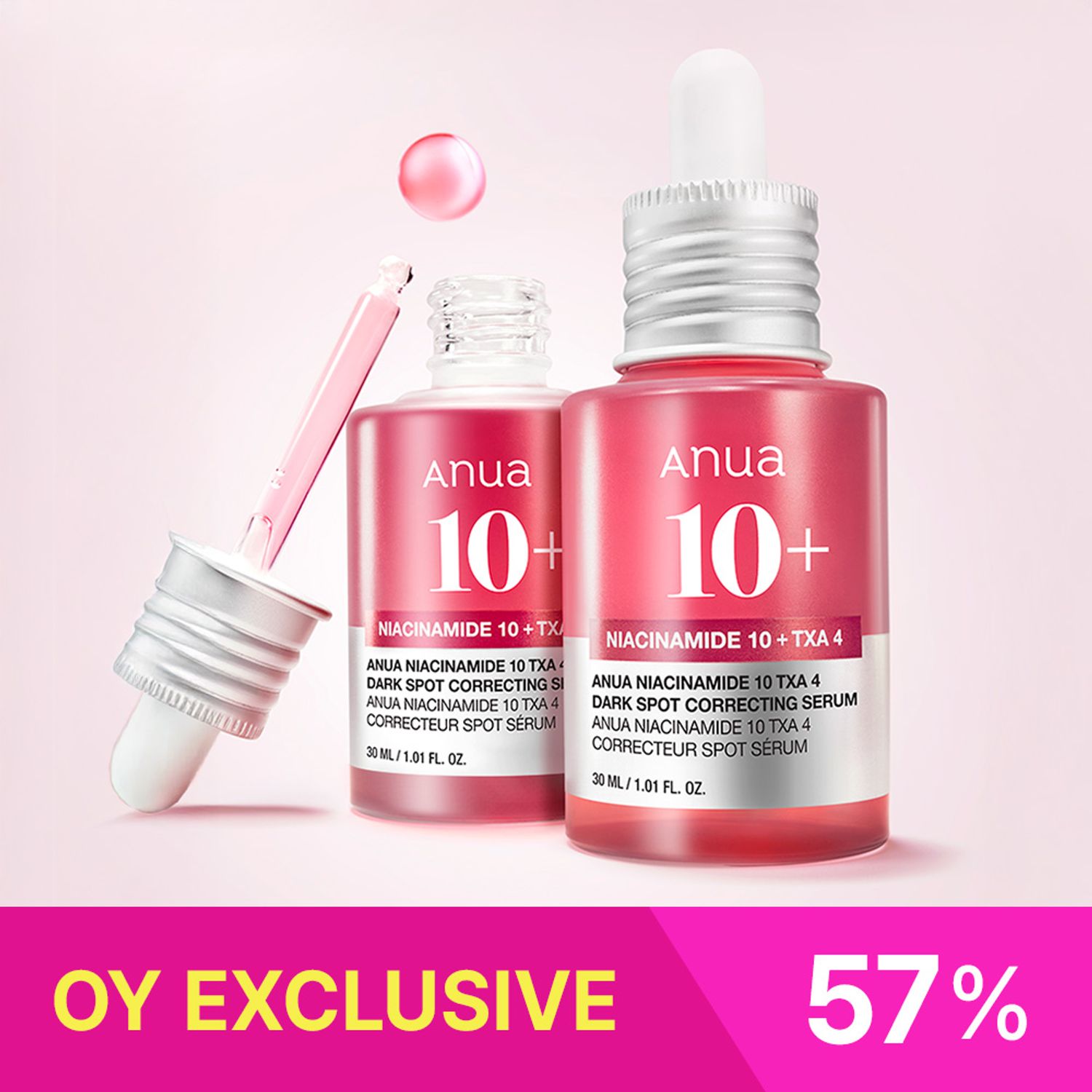 ★OY EXCLUSIVE★ Anua Niacinamide 10 TXA 4 Dark Spot Correcting Serum 30ml*2ea | OLIVE YOUNG Global
