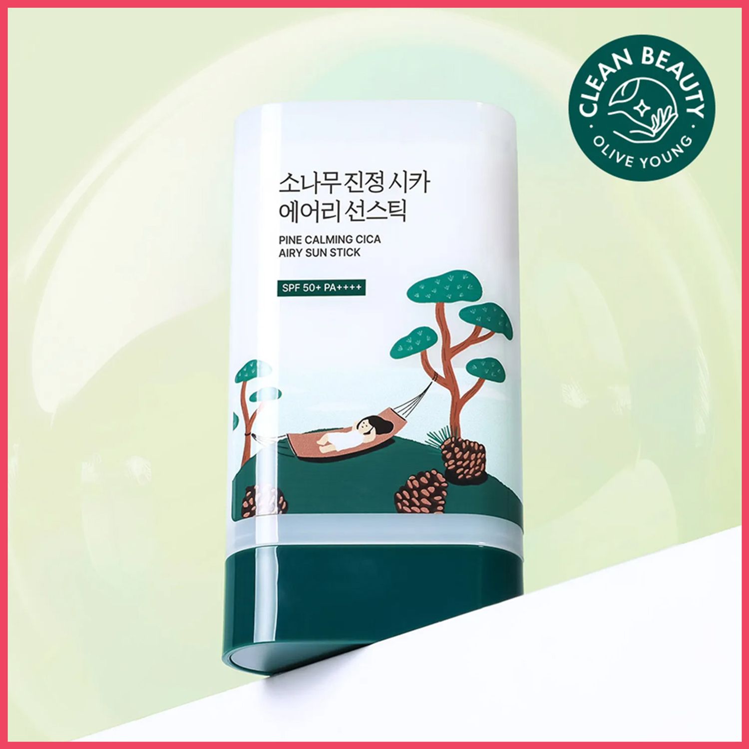ROUND LAB Pine Calming Cica Airy Sun Stick 19g | OLIVE YOUNG Global