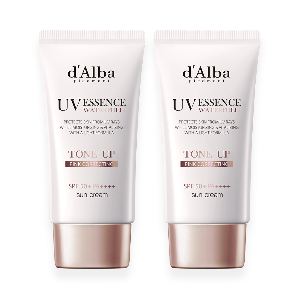 d'Alba [PINK CORRECTING] Waterfull Tone-Up Sun Cream Duo Set (50mL