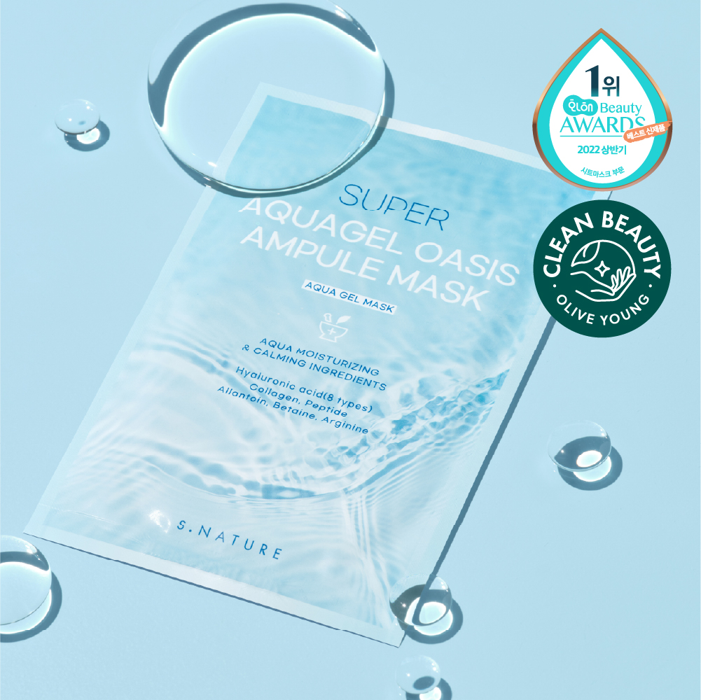 S. NATURE Super Aqua Gel Oasis Ampule Mask Sheet 1P | OLIVE YOUNG