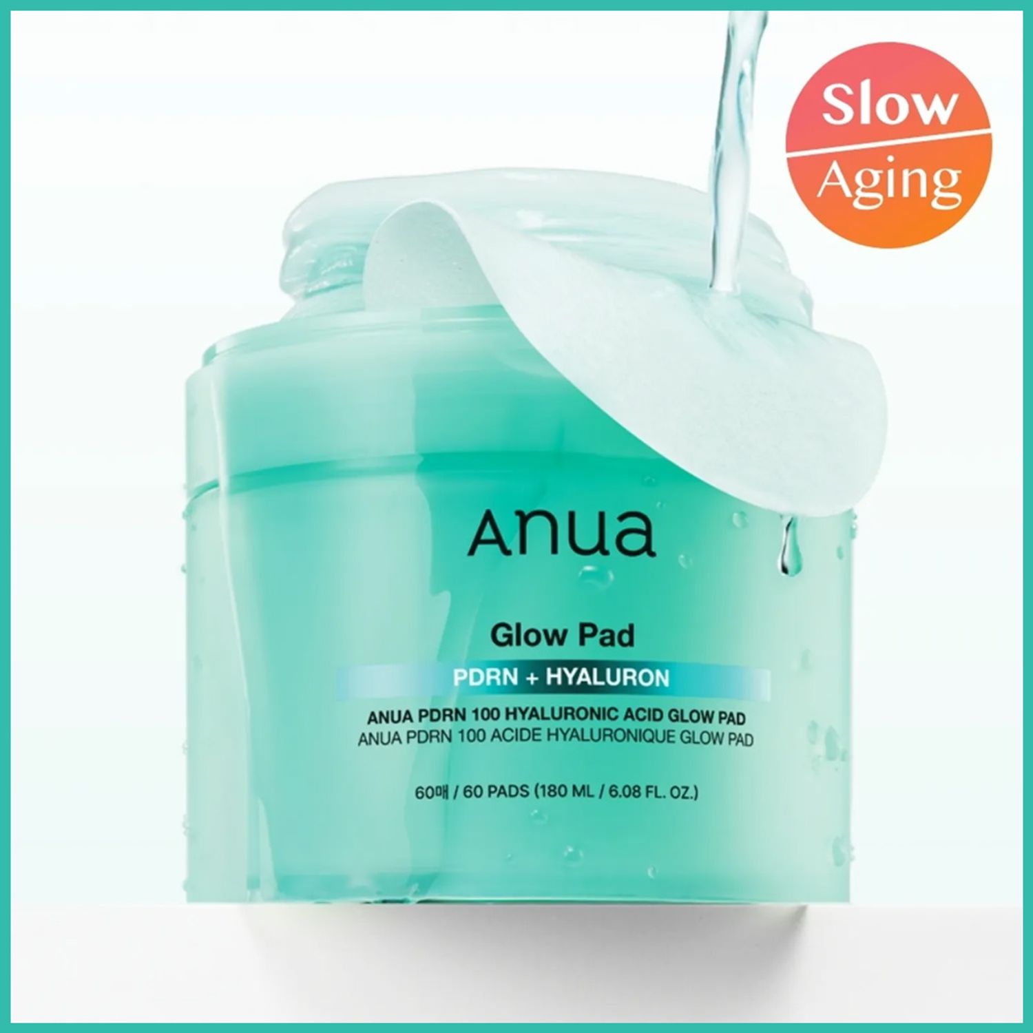 Anua PDRN 100 Hyaluronic Acid Glow Pad 60P | OLIVE YOUNG Global