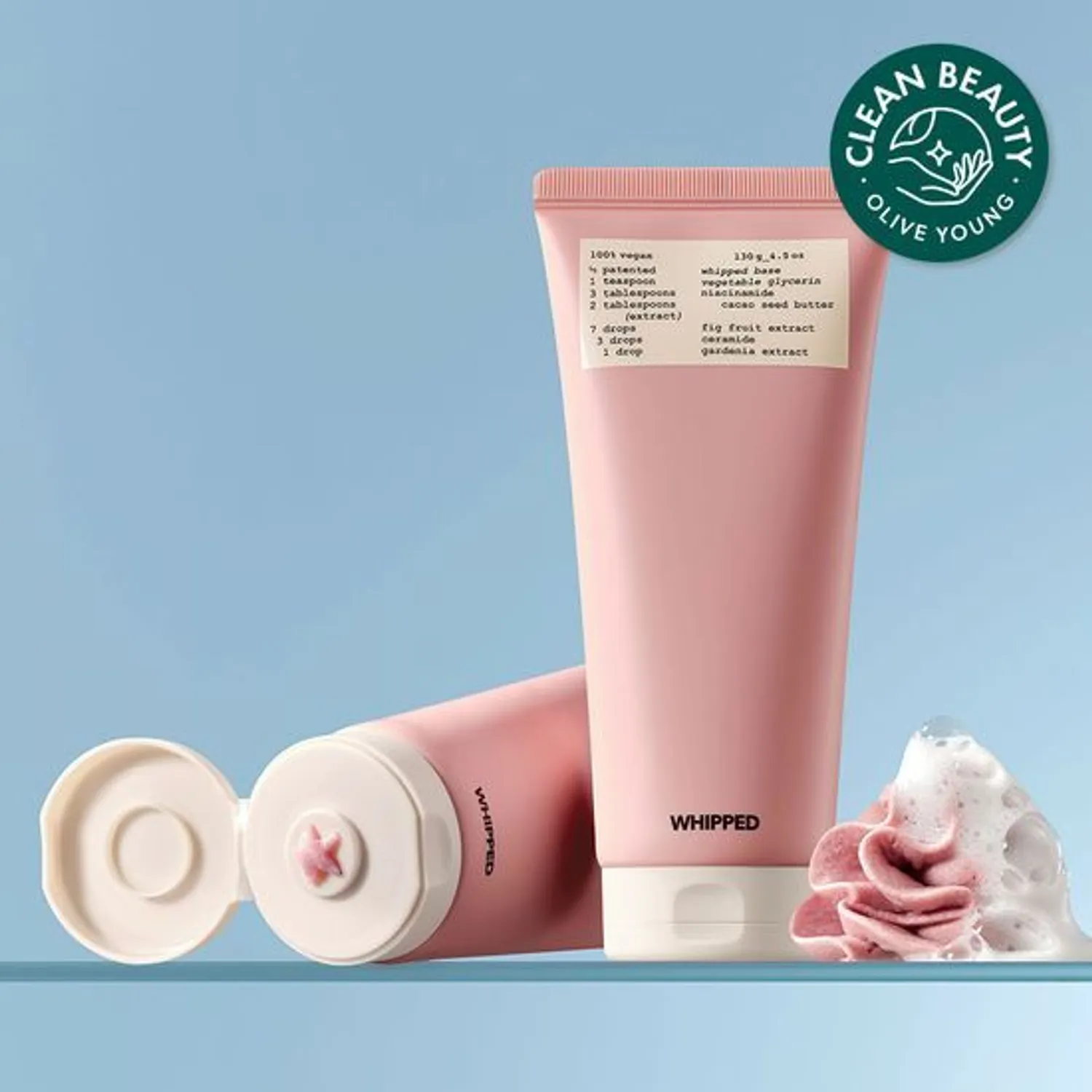 whipped glutathione cleanser Whipped Ddalva Vegan Pack Cleanser 130g