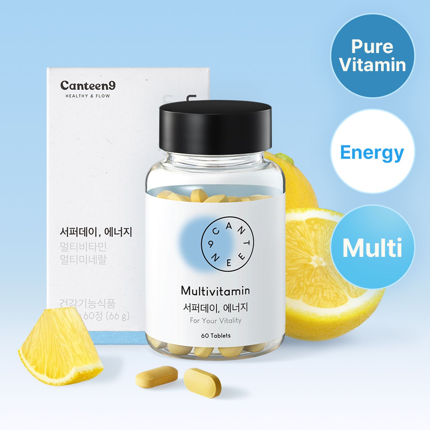 Canteen9 SufferDay, Vitality 60 Tablets (30-day supply/Multi Vitamin) | OLIVE YOUNG Global