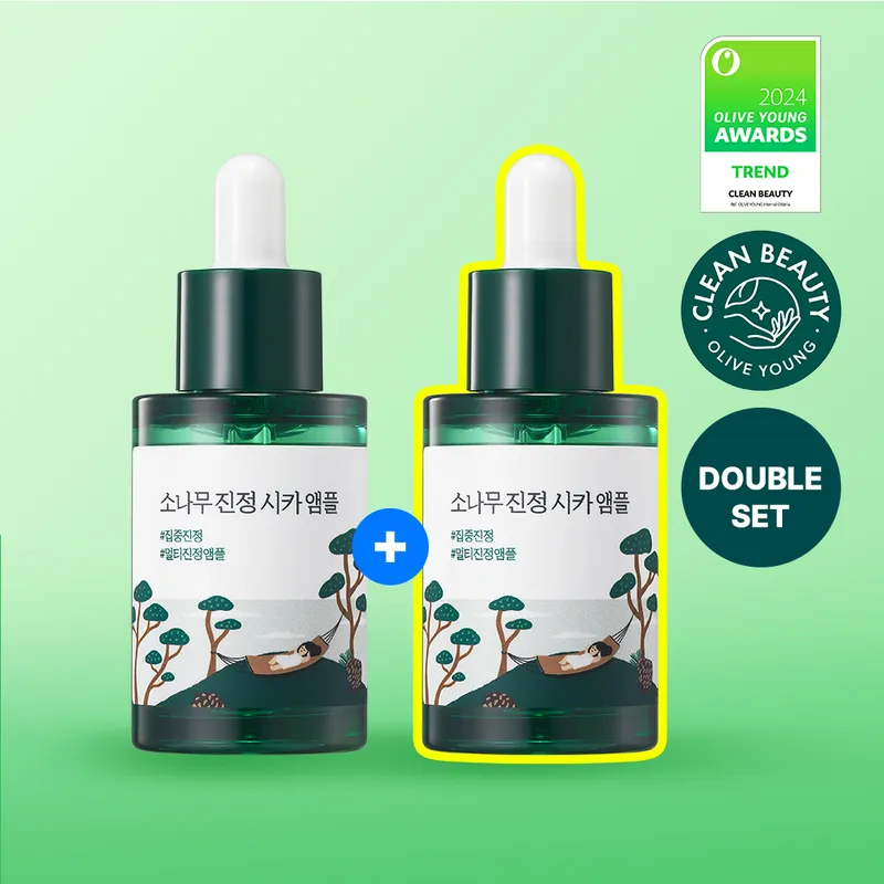 ROUND LAB Pine Calming Cica Ampoule 30ml Double Pack