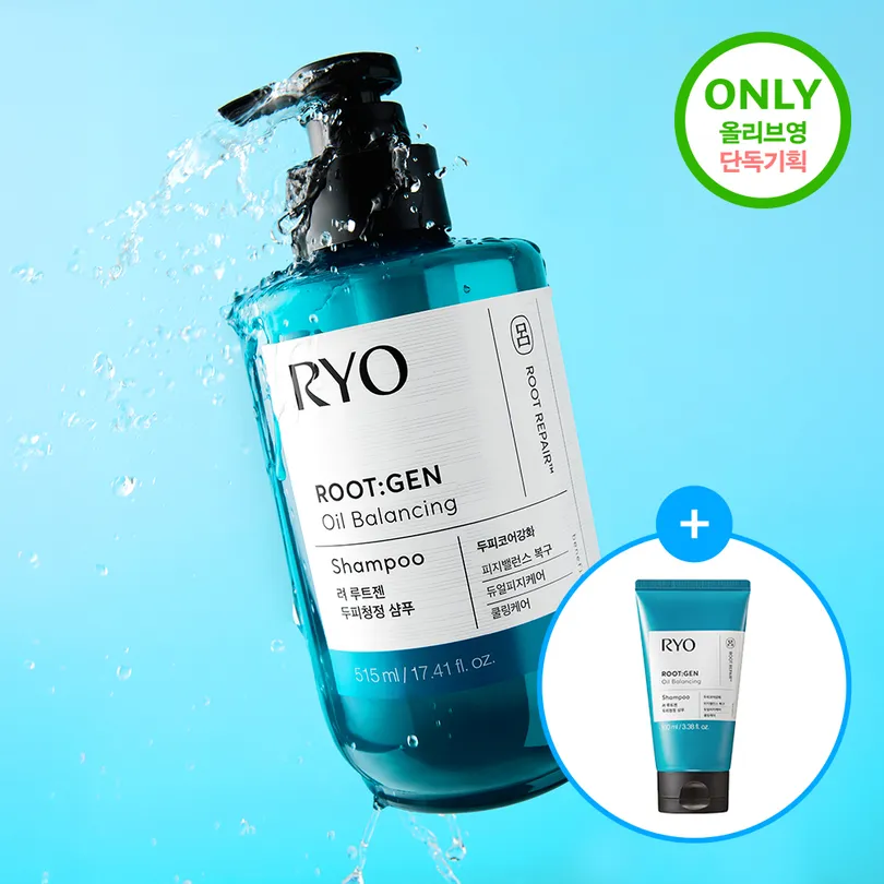 Ryo Ryo Root:Gen Oil Balancing Shampoo 515ml Set (+100ml)