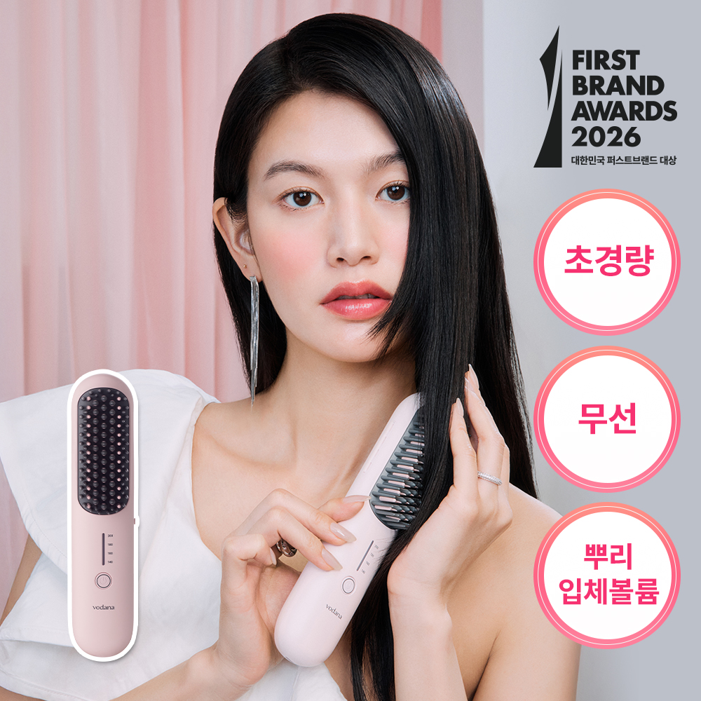 vodana Glow Curling Styler FV 36mm #Powder Pink | OLIVE YOUNG Global