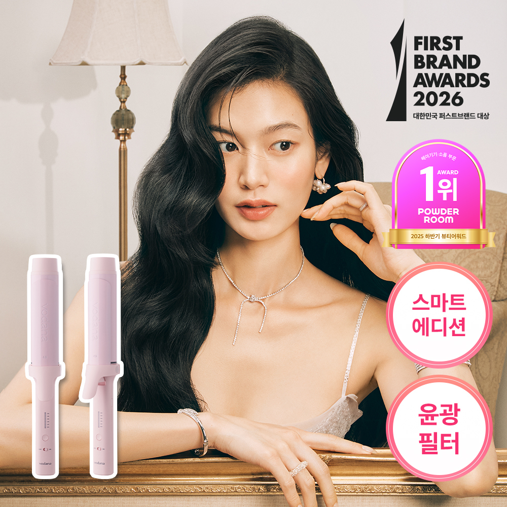vodana Glow Curling Styler FV #Powder Pink (36mm/40mm) | OLIVE