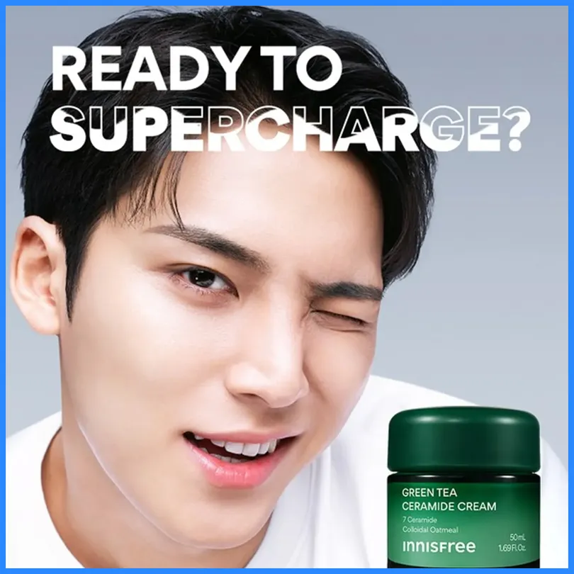 INNISFREE Green Tea Ceramide Cream 50ml Set (+20ml)