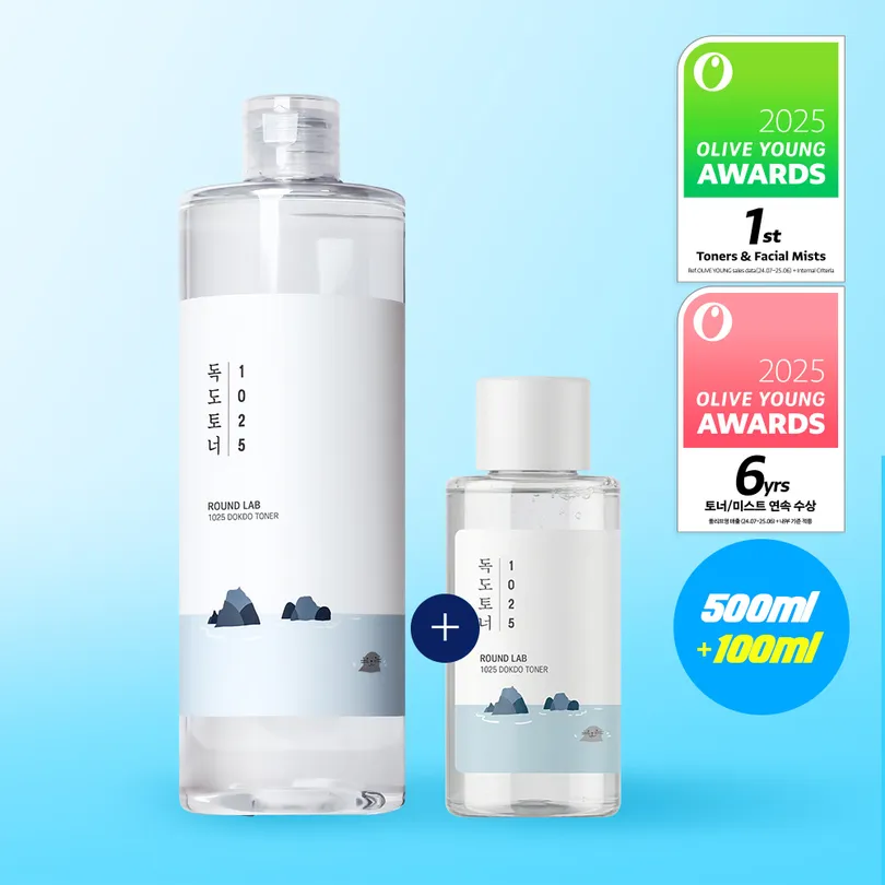 ROUND LAB ROUND LAB 1025 Dokdo Toner Jumbo Size 500ml (Free Gift: Toner 100ml)