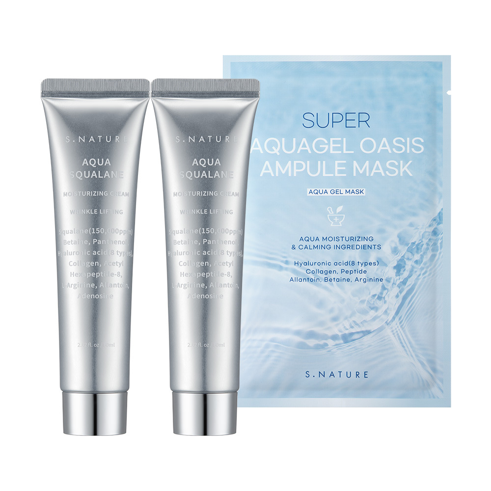 S.NATURE Aqua Squalane Moisturizing Cream 60ml Double Pack