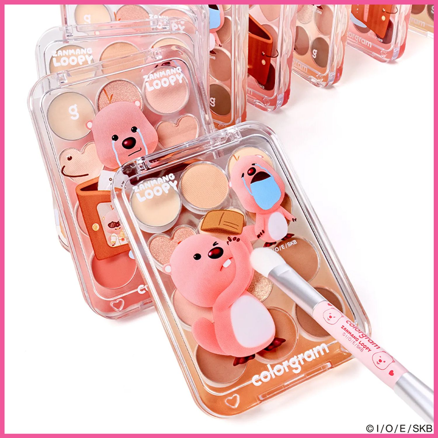 [ZANMANG LOOPY] colorgram Pin Point Eyeshadow Palette (+ZANMANG BRUSH) | OLIVE YOUNG Global