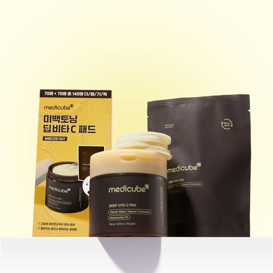 medicube ディープビタc パッド　70枚入り+リフィル70枚　2セット ディープビタCパッド70枚 – MEDICUBEオンラインショップ