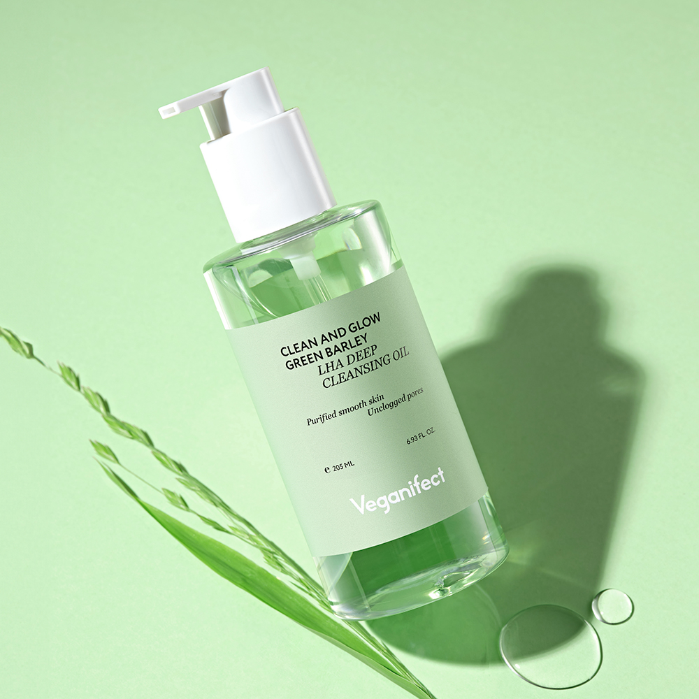 veganifect.Clean & Glow Green Barley LHA Deep Cleansing Oil