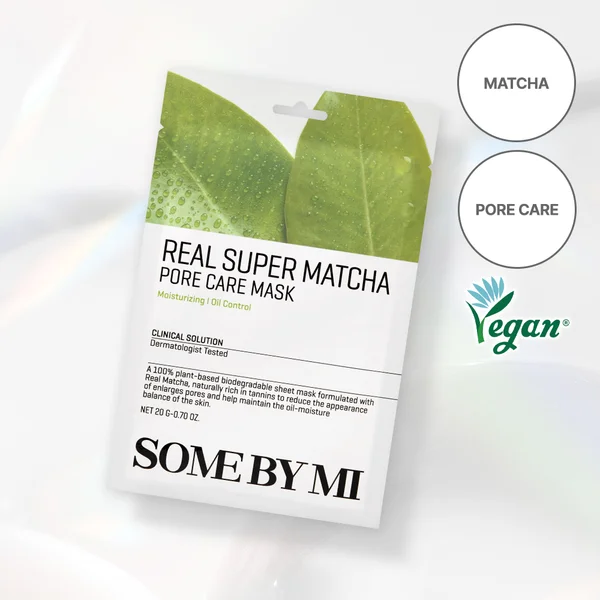 SOME BY MI Real Super Matcha Pore Care Mask Sheet 1P