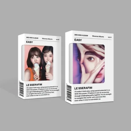 Le Sserafim 3rd Mini Album Easy Weverse Shop Video Call Fan Sign...