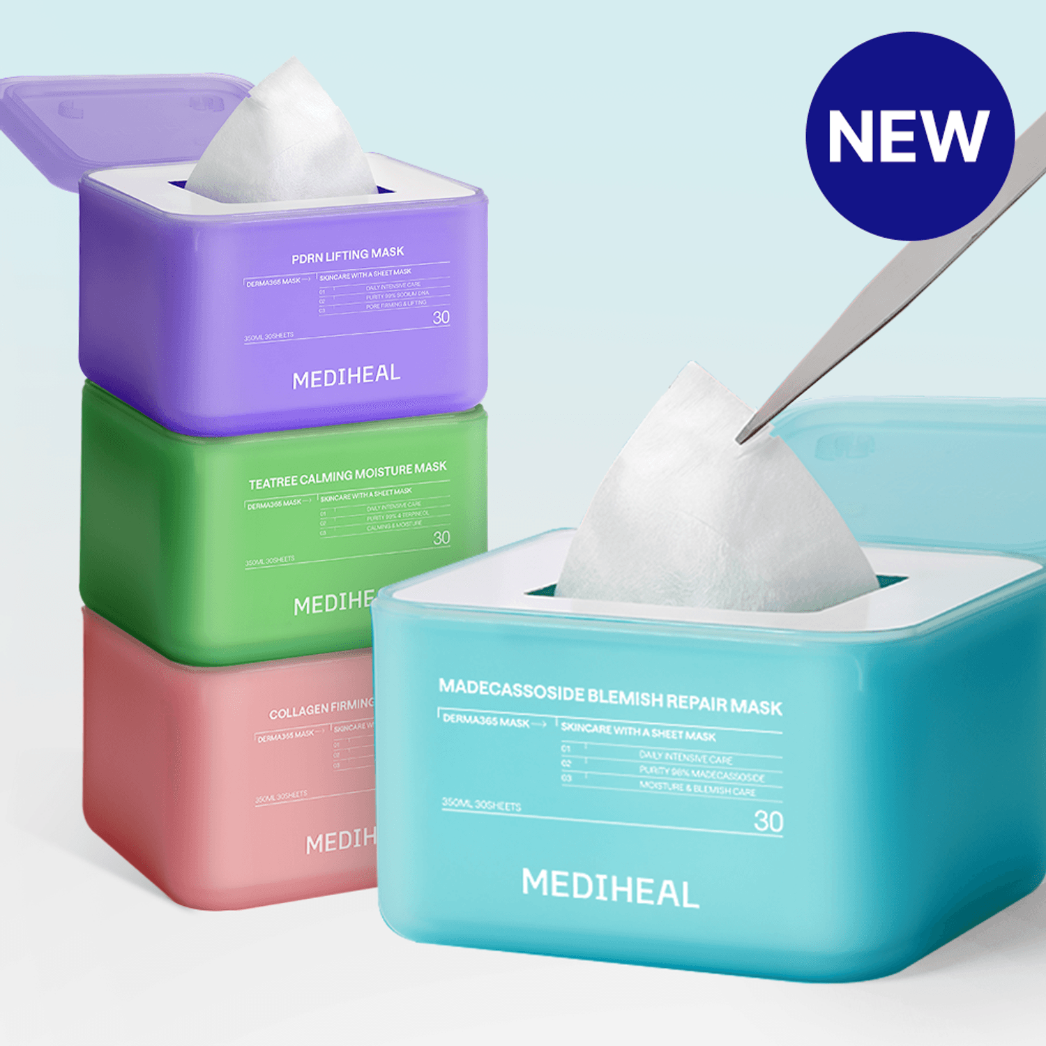 MEDIHEAL Derma 365 Sheet Mask 30P | OLIVE YOUNG Global