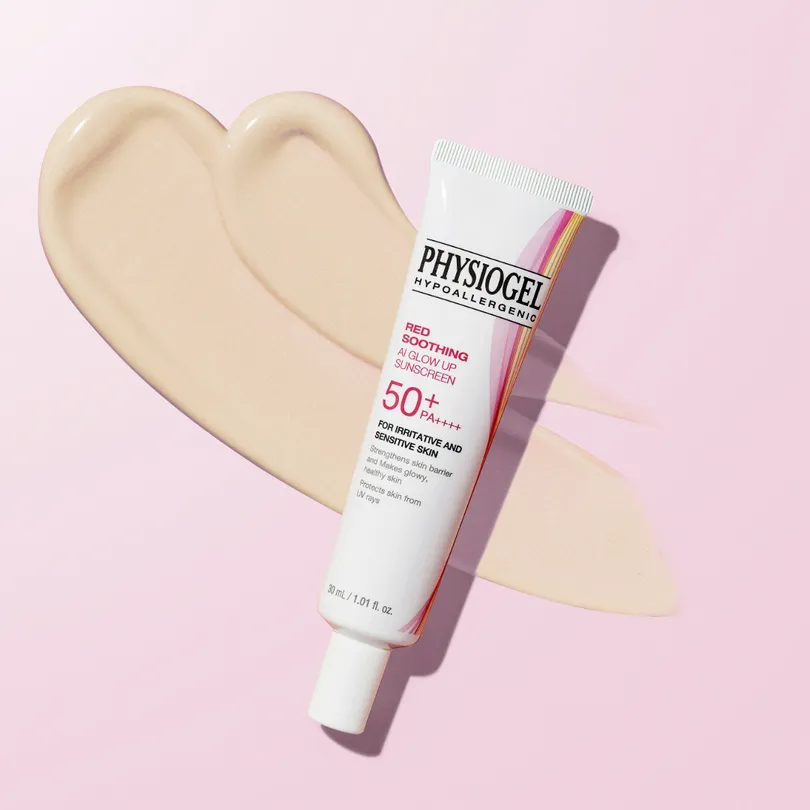 Red Soothing AI Glow Up Sunscreen