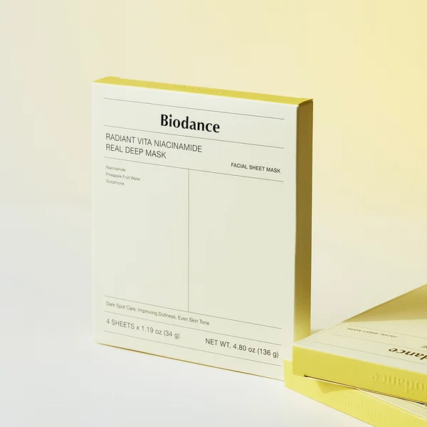 BIODANCE Radiant Vita Niacinamide Real Deep Mask Sheet 4ea