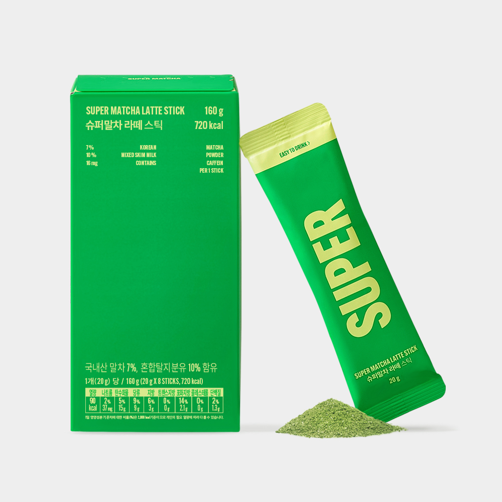 SUPER MATCHA ラテスティック 8包 | OLIVE YOUNG Global