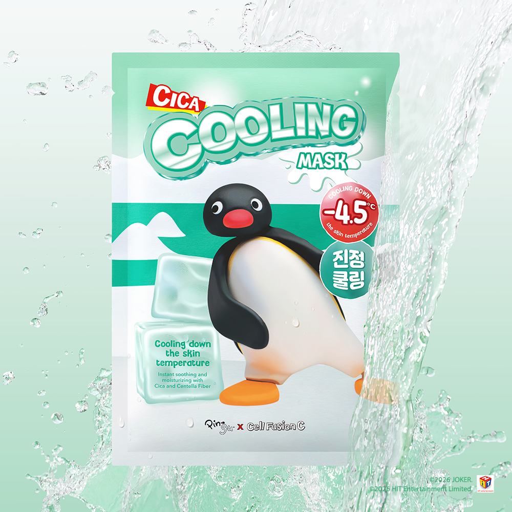PINGU Edition] Cell Fusion C Post Alpha Cica Cooling Mask Sheet 5P
