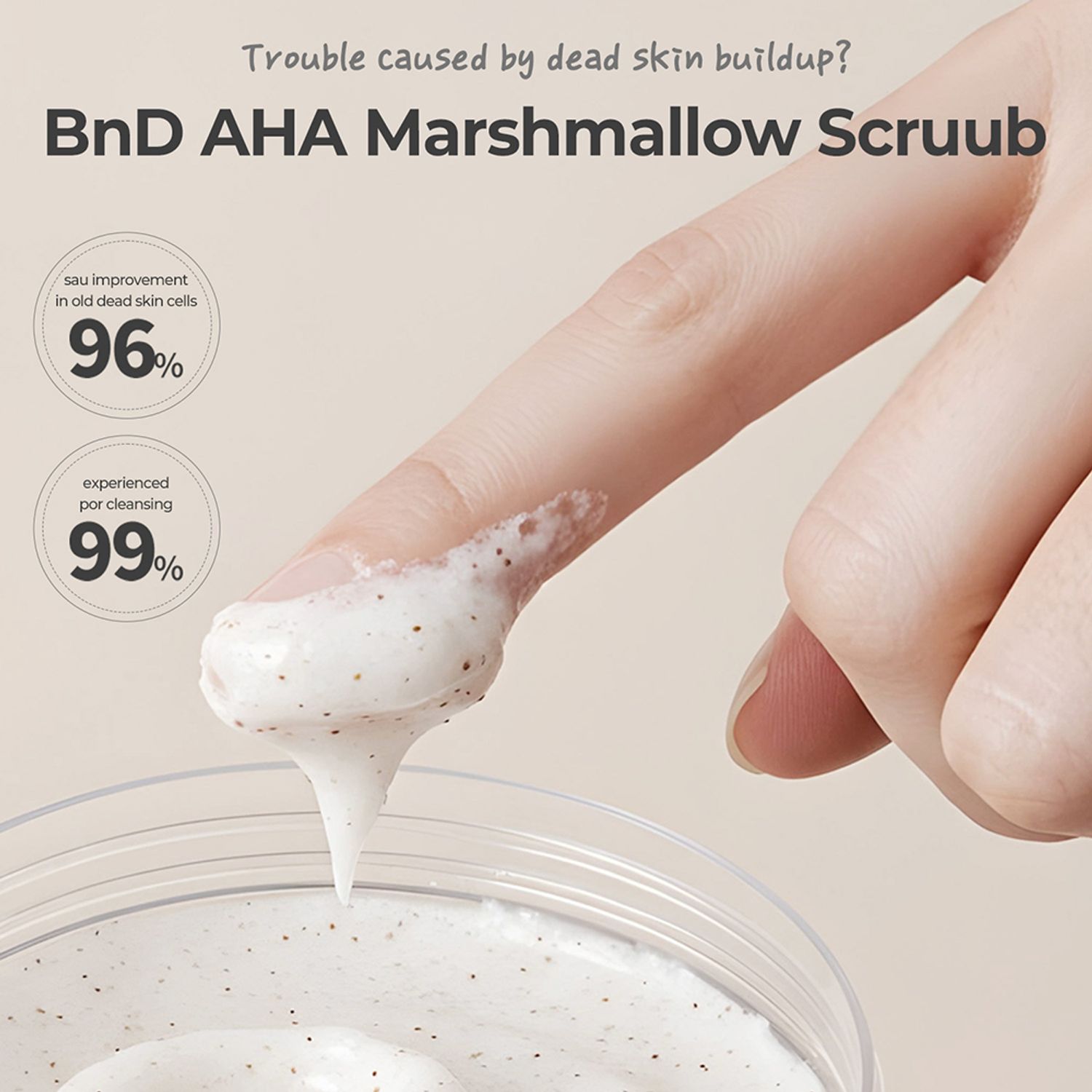 BnD Marshmallow AHA Collagen Scrub 200ml | OLIVE YOUNG Global