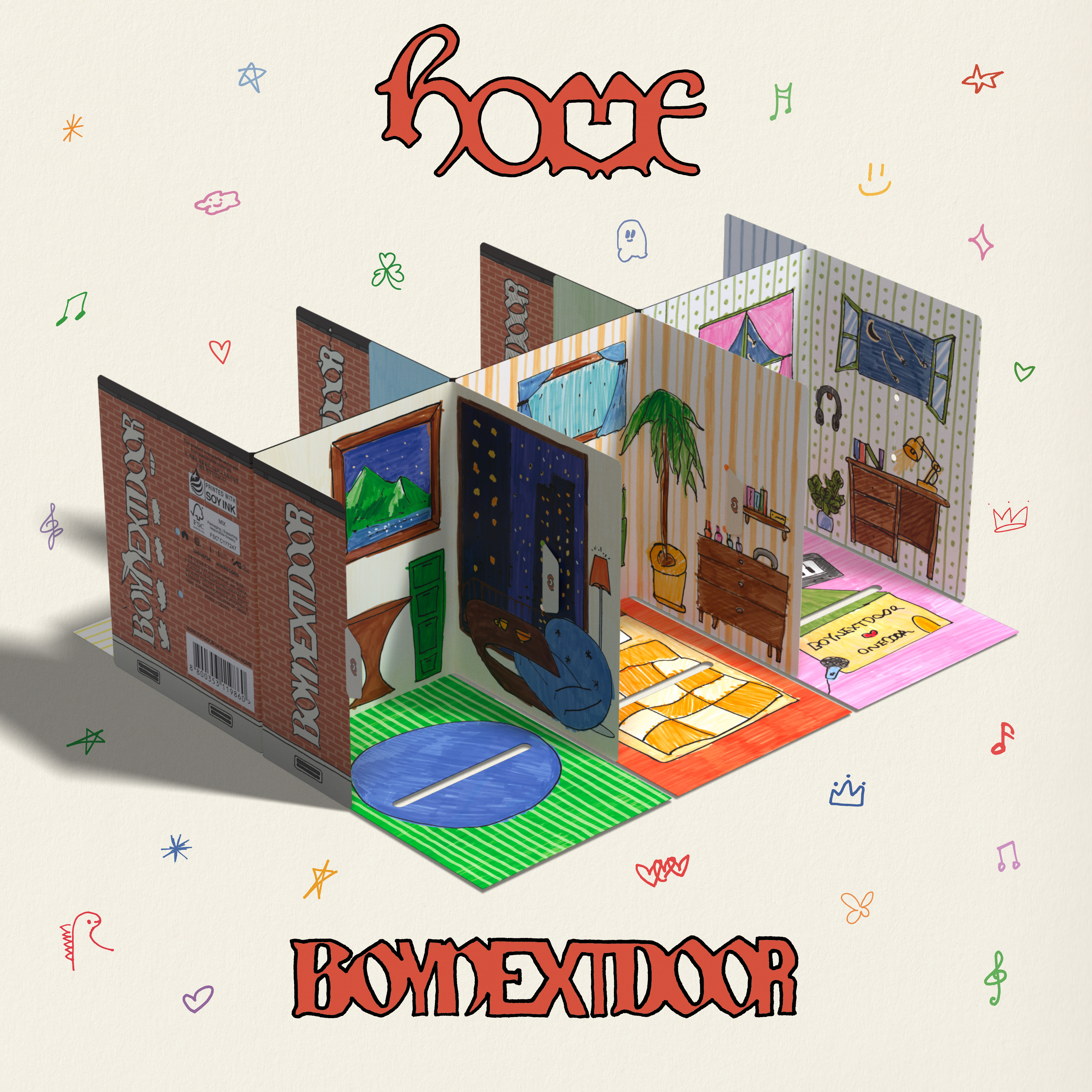 BOYNEXTDOOR - 1st Studio Album [HOME] (Weverse Albums ver.) (6 in 1 Set)