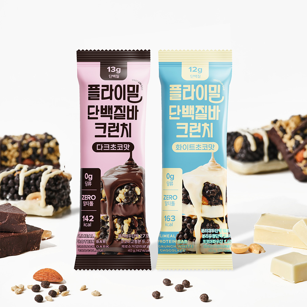 Flimeal Protein Bar Crunch #Dark Chocolate 40g | OLIVE YOUNG Global