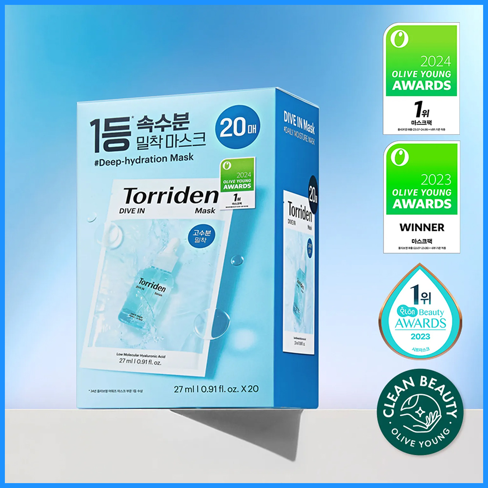 Torriden Dive In Low Molecular Hyaluronic Acid Mask Sheet 20ea