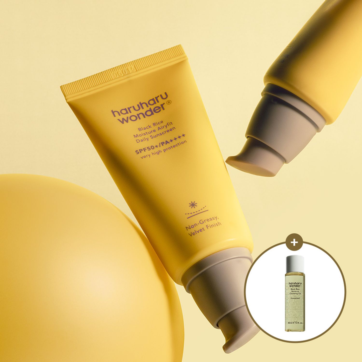 Haruharu wonder Black Rice Moisture Airyfit Daily Sunscreen Duo | OLIVE YOUNG Global